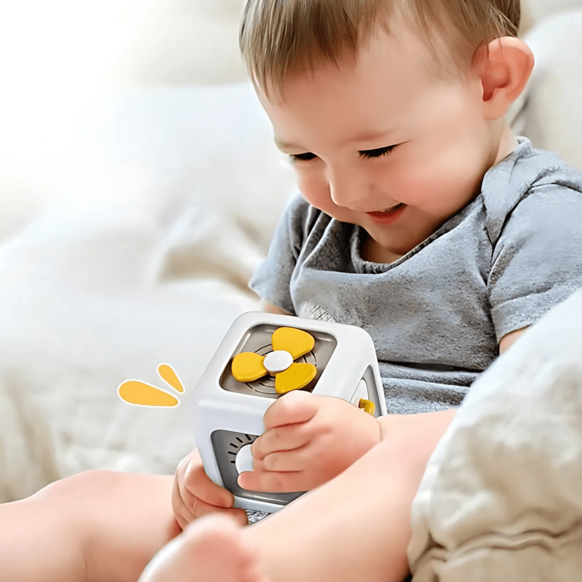 קוביית פעילות חינוכית 6 ב־1 – ורוד