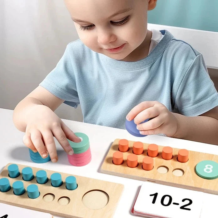 ערכת לימוד חשבון מעץ מונטסורי – תמונת מוצר