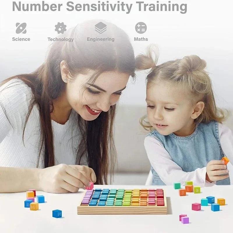 לוח כפל חינוכי מעץ – תמונת מוצר