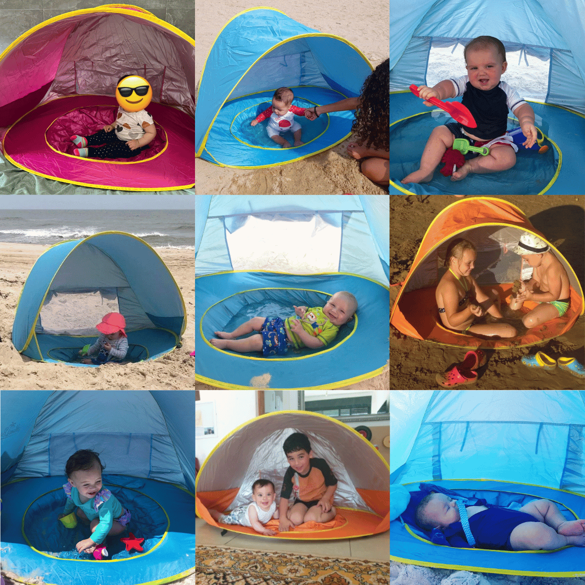 אוהל בריכה נפתח לתינוק Elin – תמונת מוצר