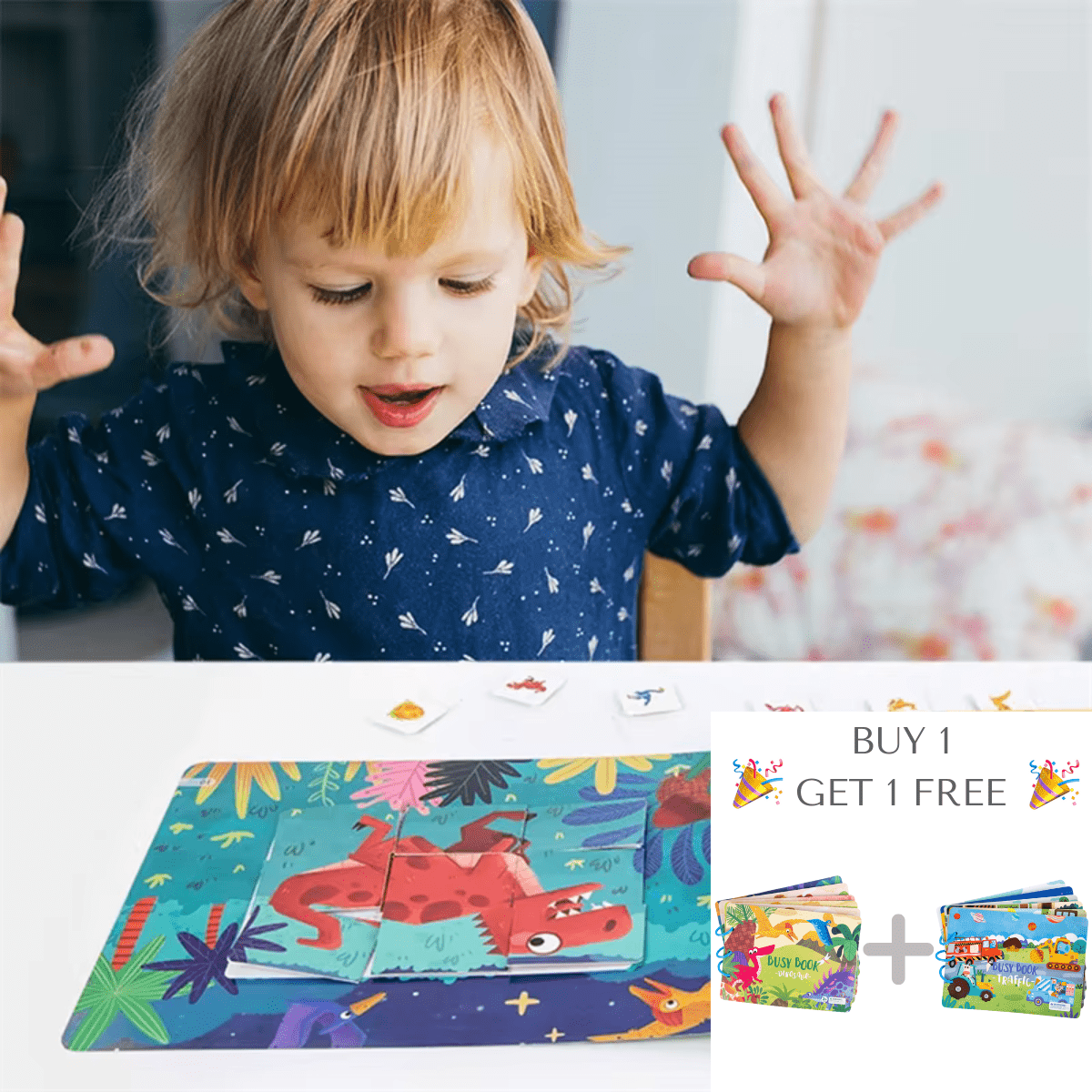 ספרי לימוד מונטסורי Filip – דינוזאורים ותחבורה – קנו 1 וקבלו 1 חינם