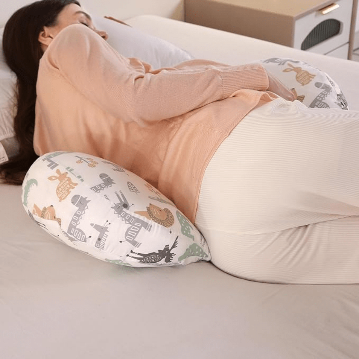 כרית תמיכה להיריון – פרחוני צהוב