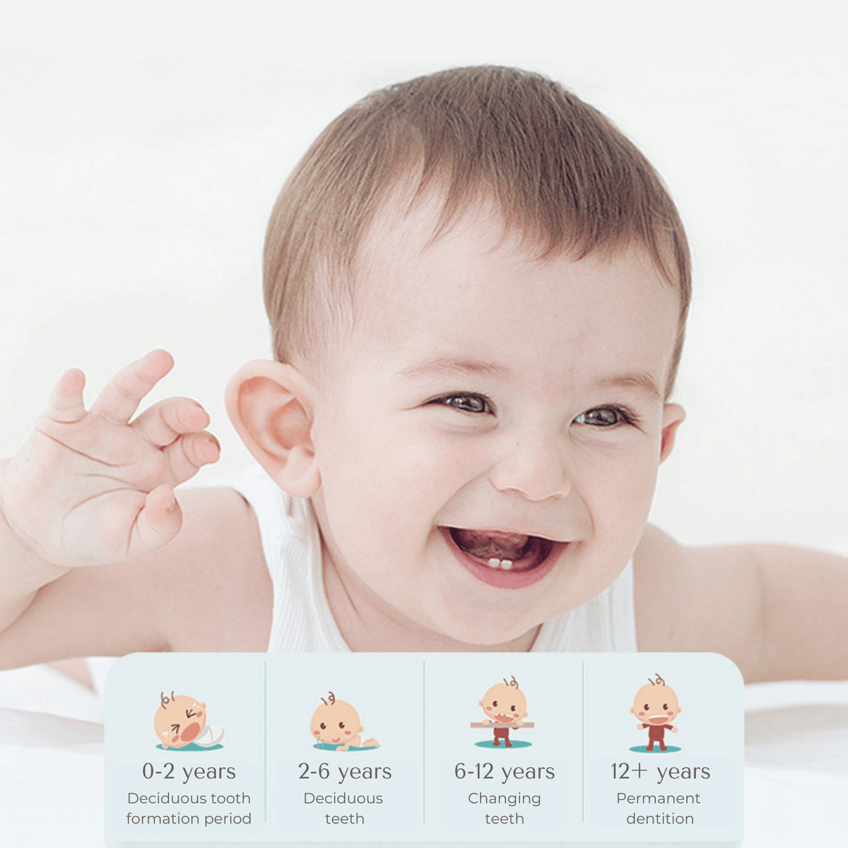 מברשת שיניים בצורת U Maya – כחול (2-6 Years)