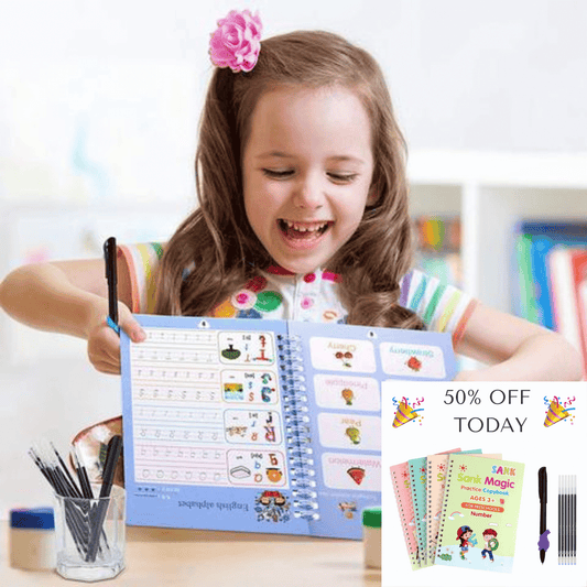 חוברות העתקה קסומות לילדים Mola – כל 4 הספרים + עט אחד + 5 מילויים