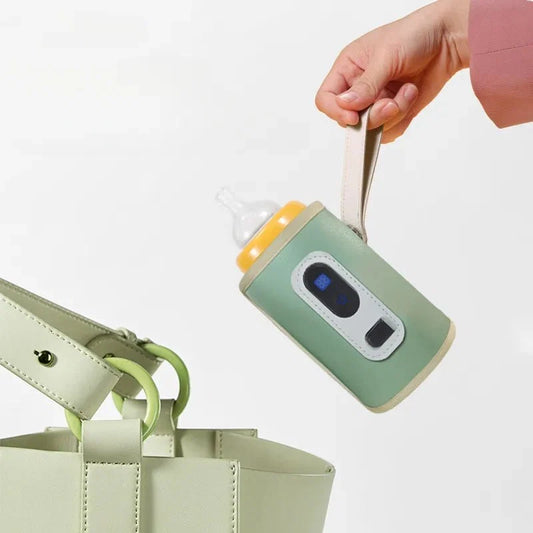מחמם חלב נייד לתינוק בחיבור USB – ירוק