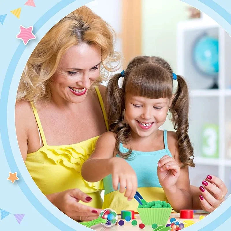סט צעצועי מיון בצבעי הקשת – תמונת מוצר
